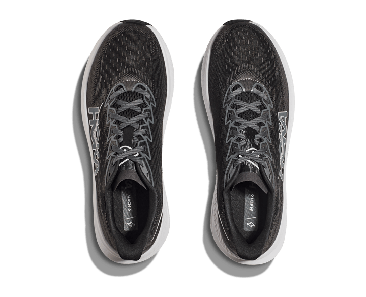 Hoka Women's Mach 6 Wide Black / White Hoka