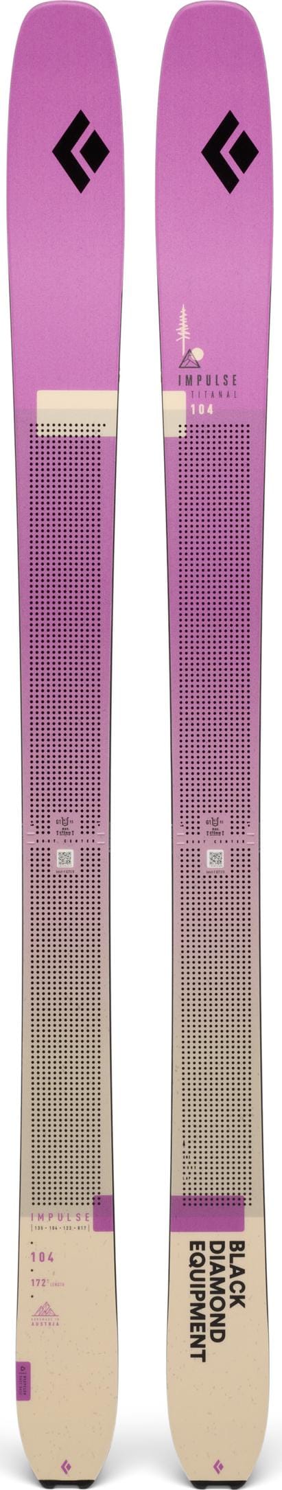 Black Diamond Impulse Ti 104 Skis Piton Purple Black Diamond