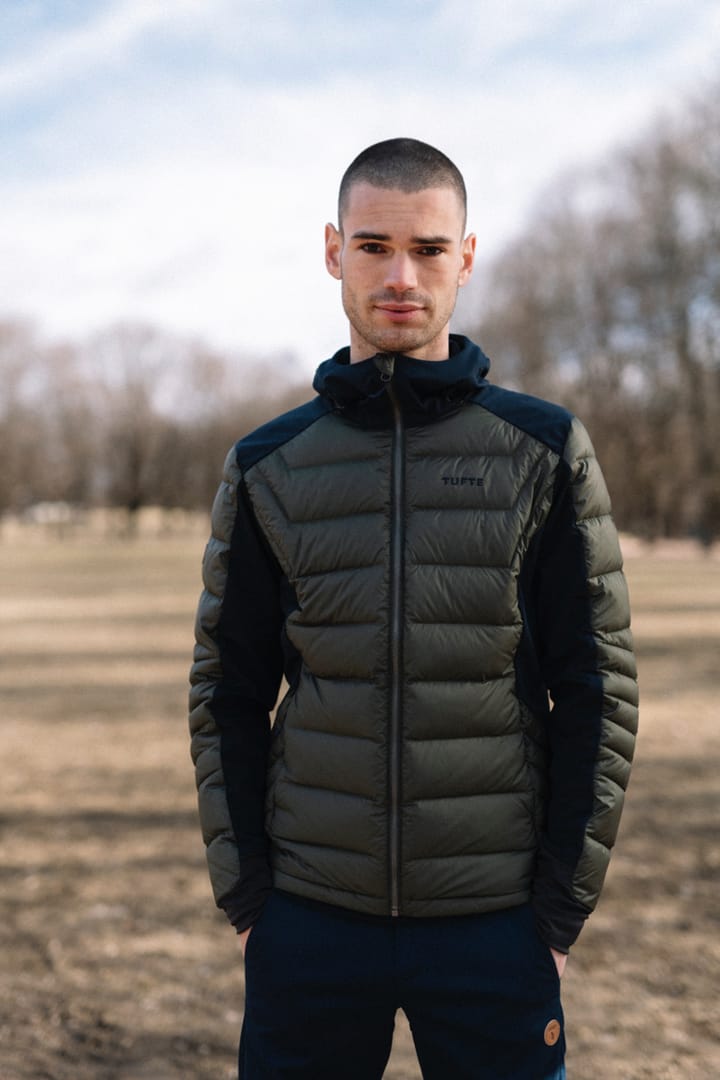 Tufte Wear Gaupe Hybrid Down Jacket Forest Night Tufte Wear Tufte Wear Gaupe Hybrid Down Jacket Forest Night Tufte Wear
