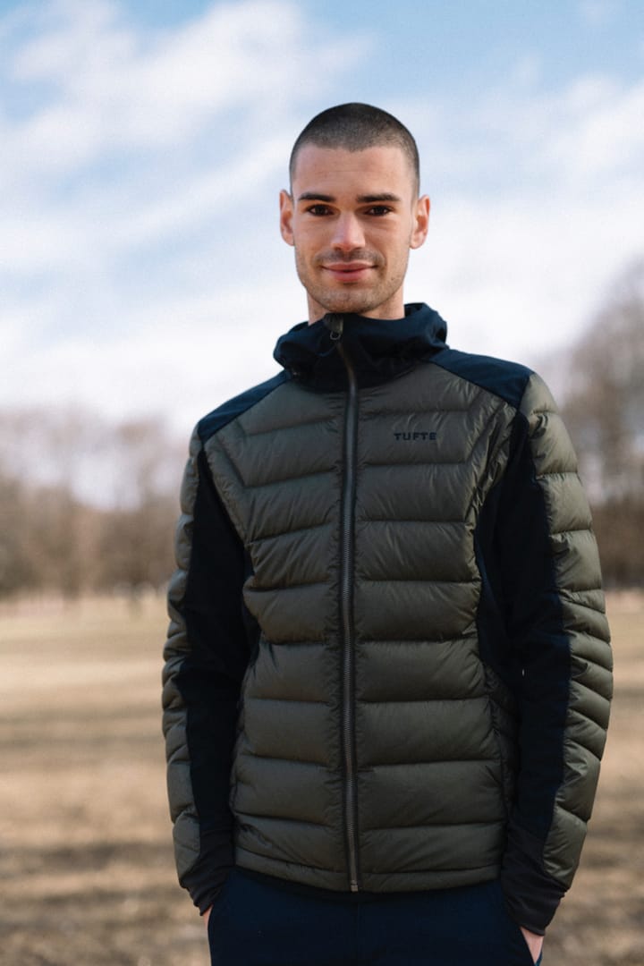 Tufte Wear Gaupe Hybrid Down Jacket Forest Night Tufte Wear Tufte Wear Gaupe Hybrid Down Jacket Forest Night Tufte Wear