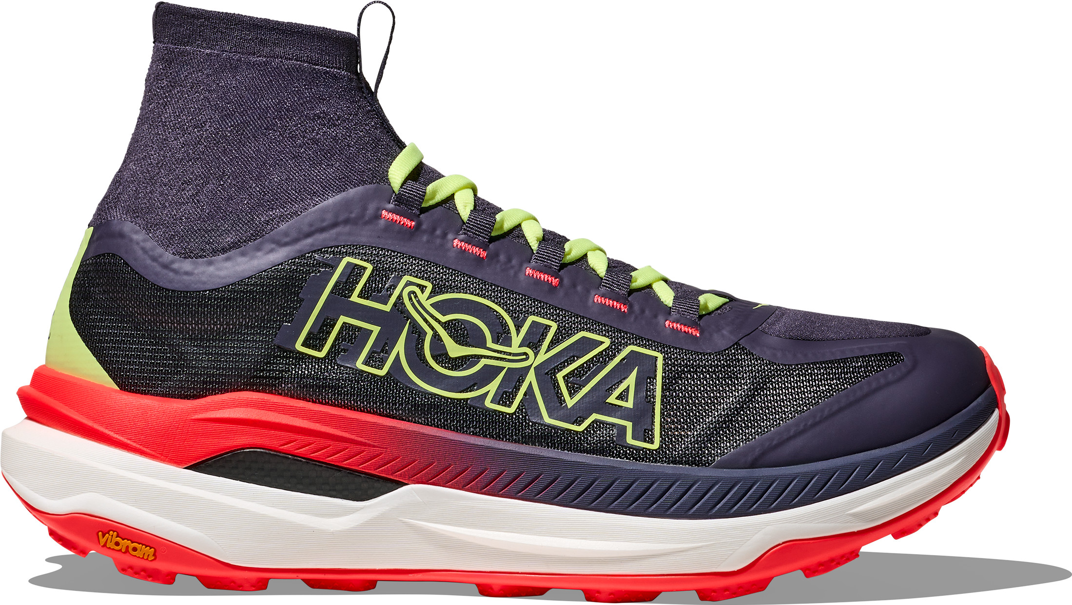 Hoka Men's Tecton X 3 Squid Ink / Neon Flame