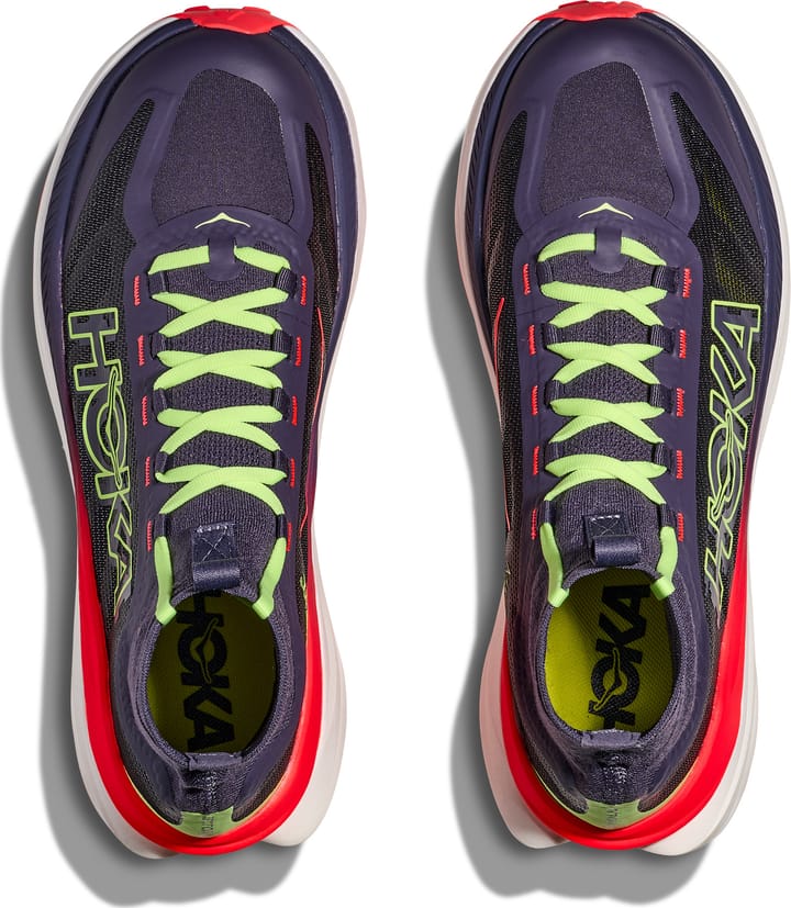 Hoka Men's Tecton X 3 Squid Ink / Neon Flame Hoka