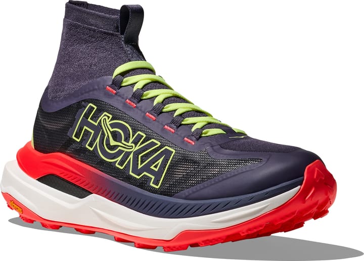 Hoka Men's Tecton X 3 Squid Ink / Neon Flame Hoka