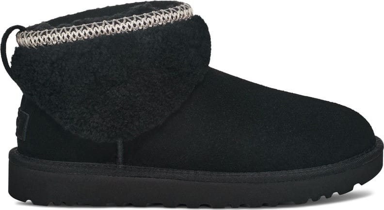 UGG Women's Classic Ultra Mini Maxi Curly Black