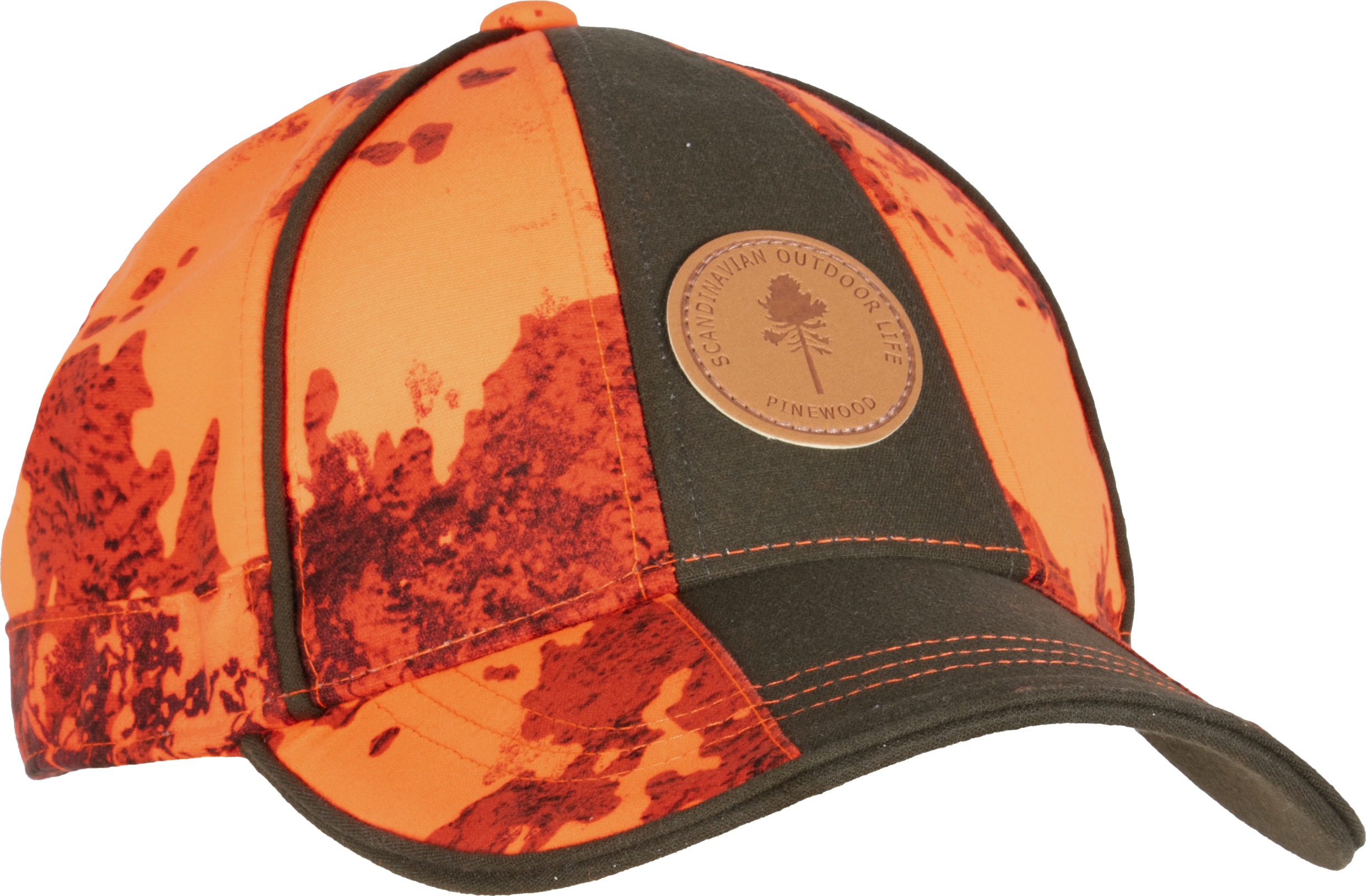 Pinewood Furudal Hunters Waterproof Cap Strata Blaze/Moss Green