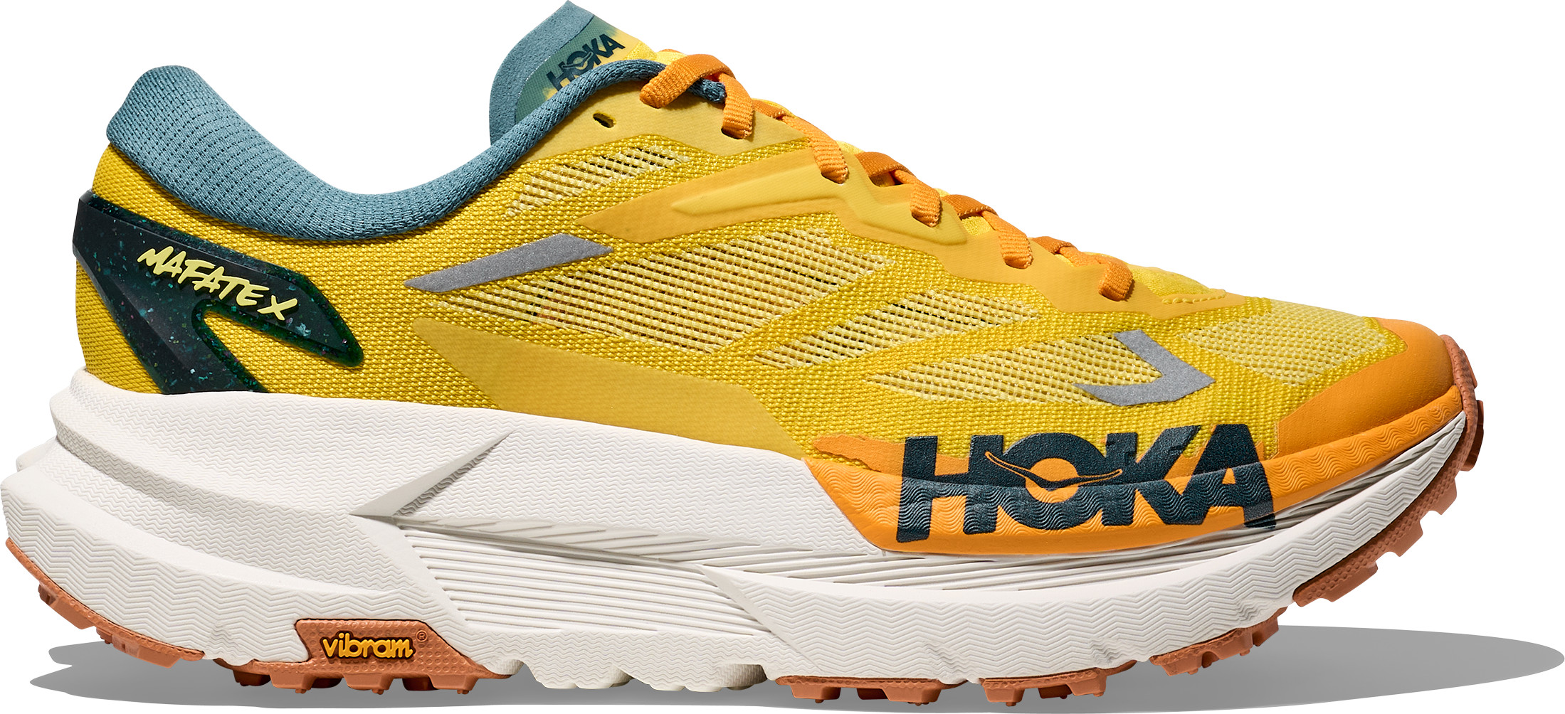 Hoka Men's Mafate X Zest/Mountain Fog Løpesko 42
