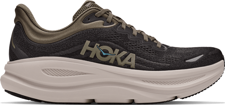 Hoka Men's Bondi 9 Black/River Rock Grey Hoka