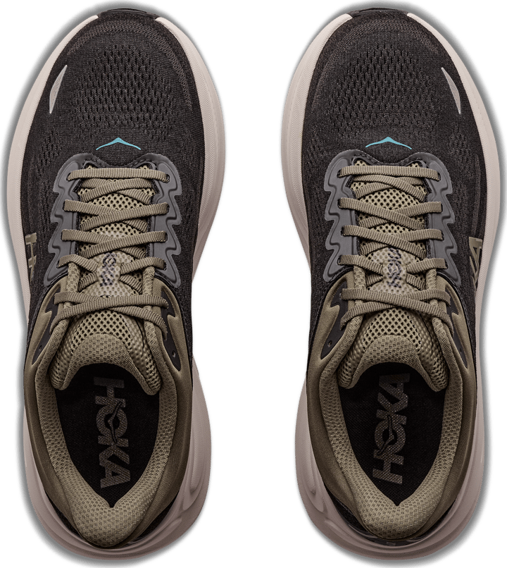 Hoka Men's Bondi 9 Black/River Rock Grey Hoka
