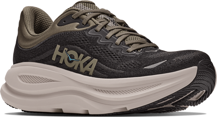 Hoka Men's Bondi 9 Black/River Rock Grey Hoka