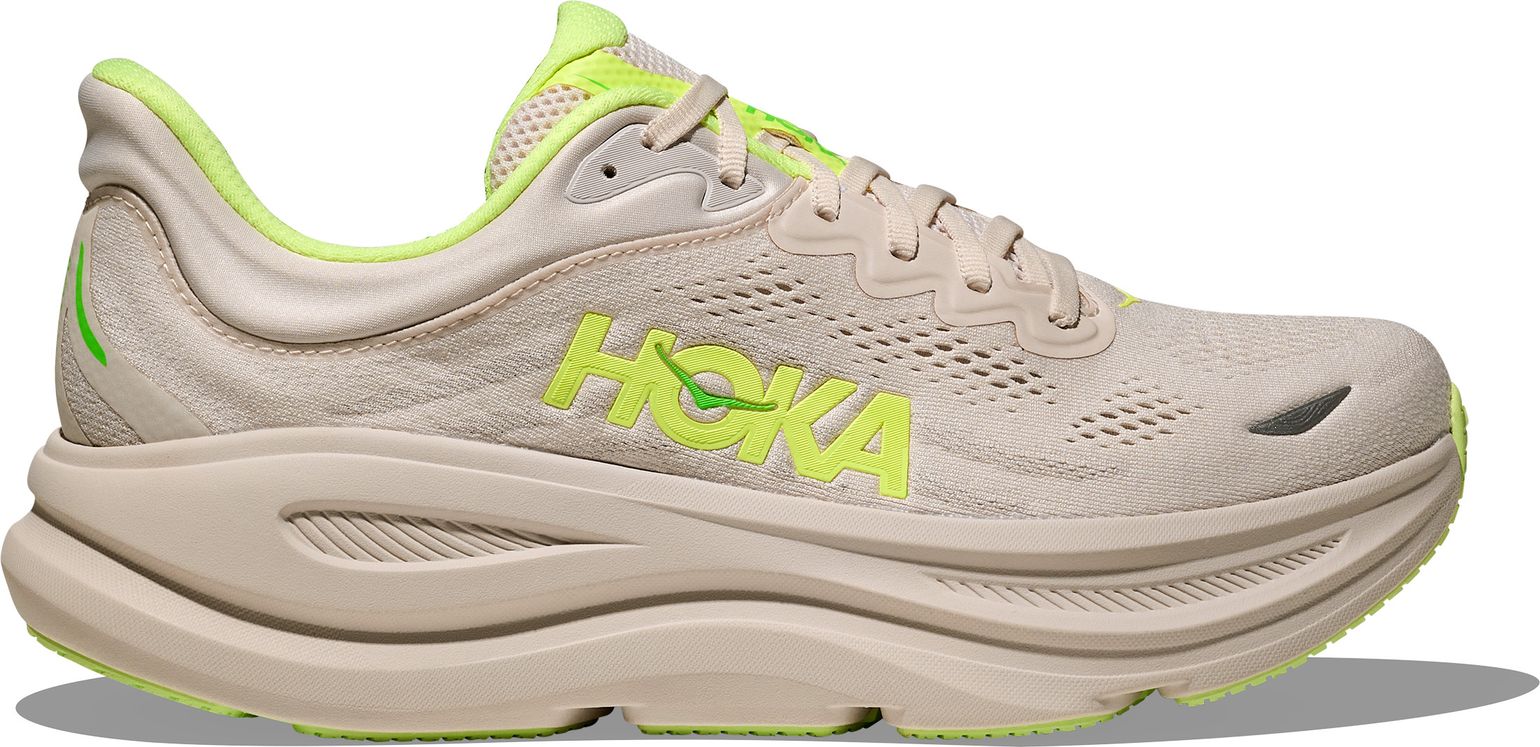 Hoka Men's Bondi 9 Grout/Neon Yuzu