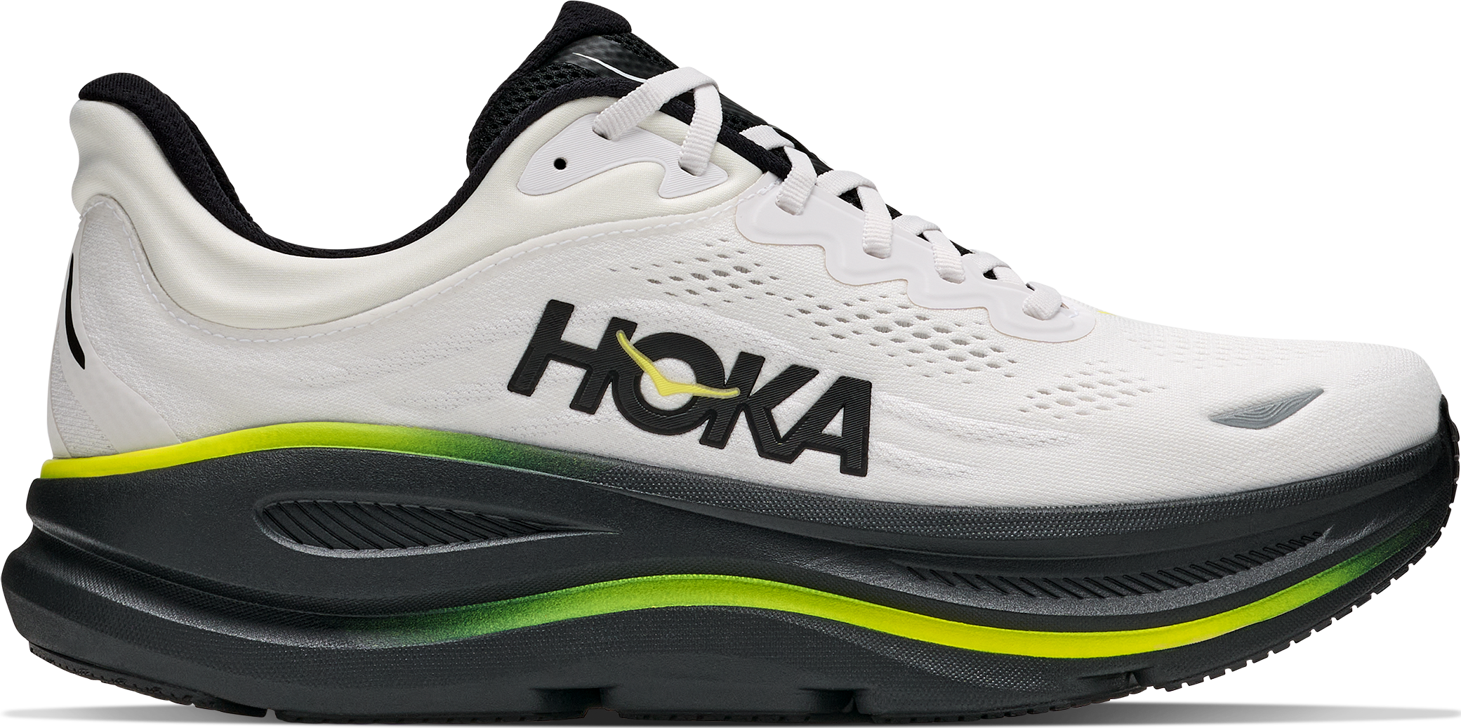 Hoka Men's Bondi 9 White/Citrus