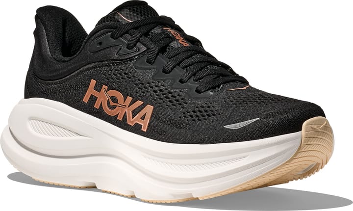 Hoka Women's Bondi 9 Black/Rose Gold Hoka