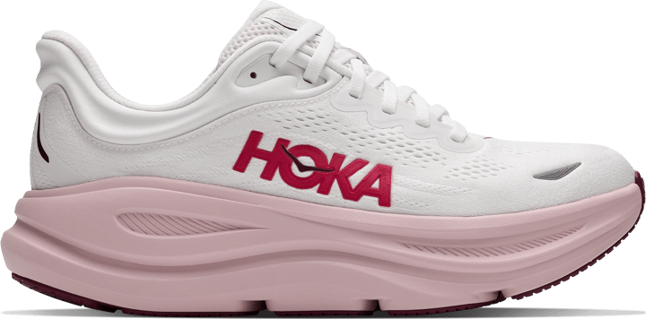 Hoka Women's Bondi 9 White/Pink Opal Hoka