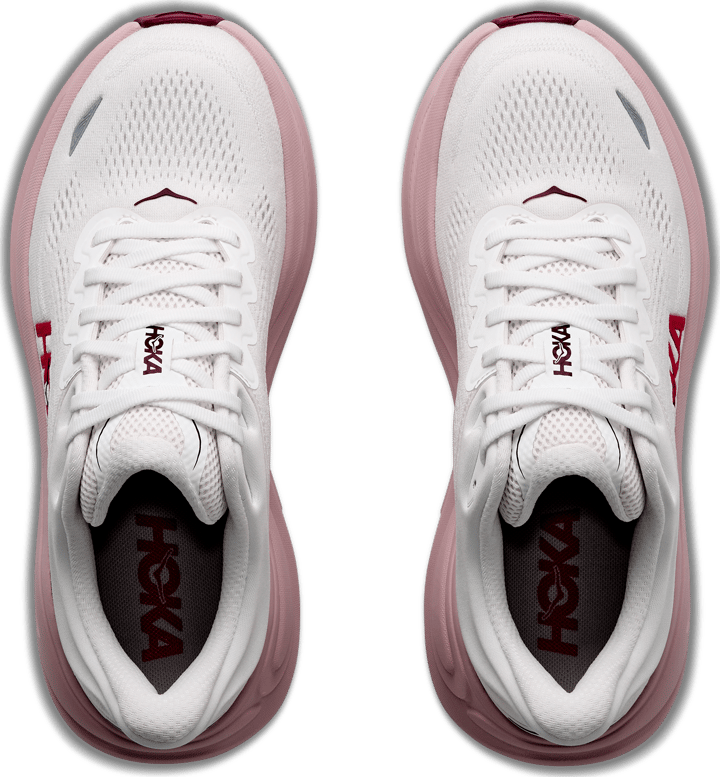 Hoka Women's Bondi 9 White/Pink Opal Hoka