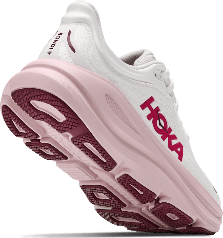 Hoka Women's Bondi 9 White/Pink Opal Hoka