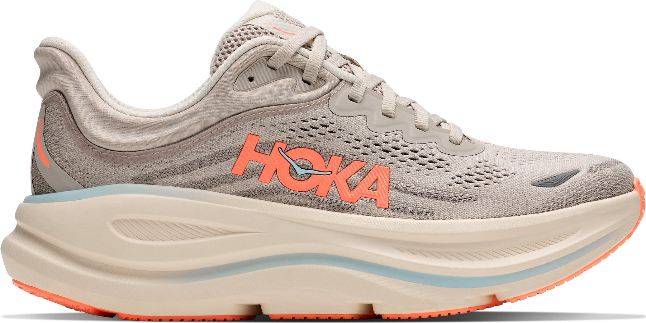 Hoka Women's Bondi 9 Wide River Rock Grey / Mineral Ore