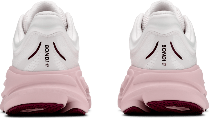 Hoka Women's Bondi 9 Wide White/Pink Opal Hoka