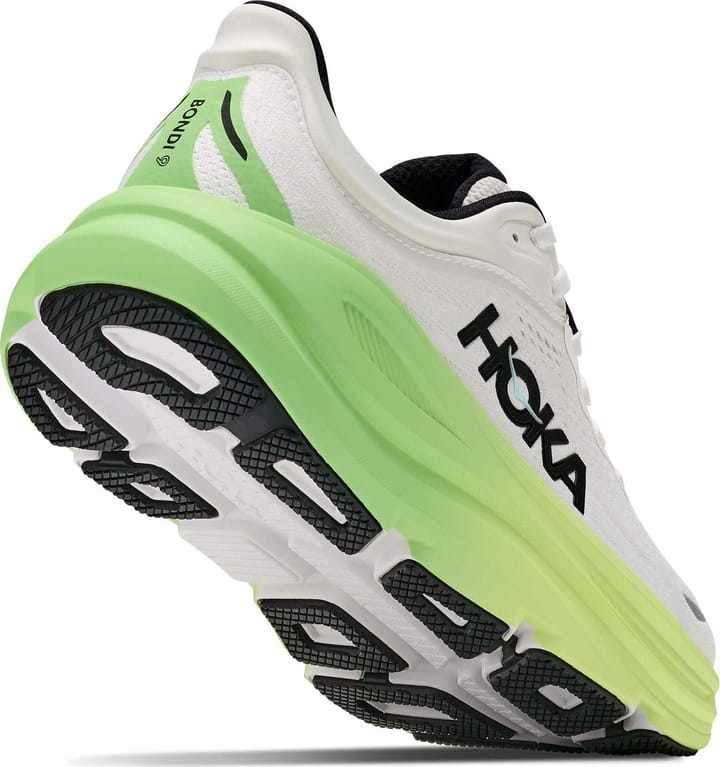 Hoka Women's Bondi 9 White/Tart Apple Hoka