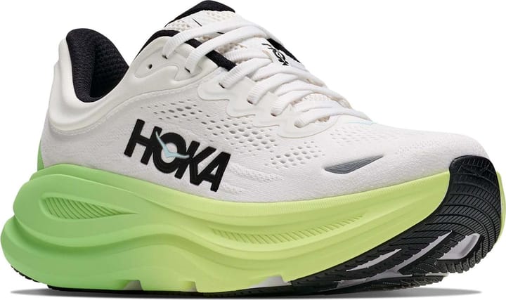 Hoka Women's Bondi 9 White/Tart Apple Hoka