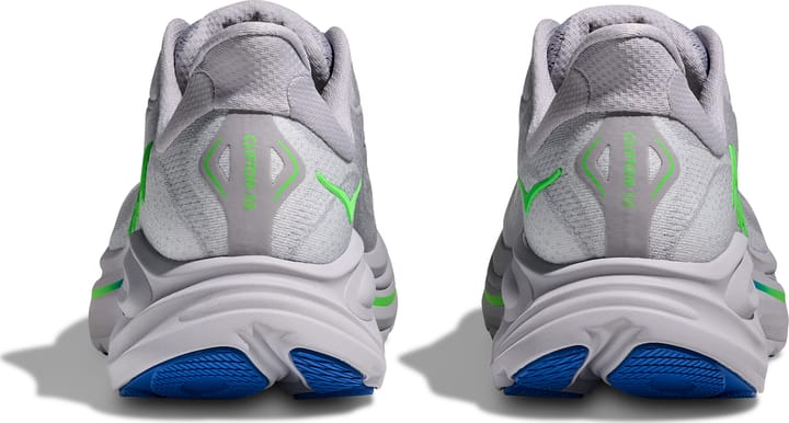 Hoka Men's Clifton 10 Ash Grey / Neon Green Hoka