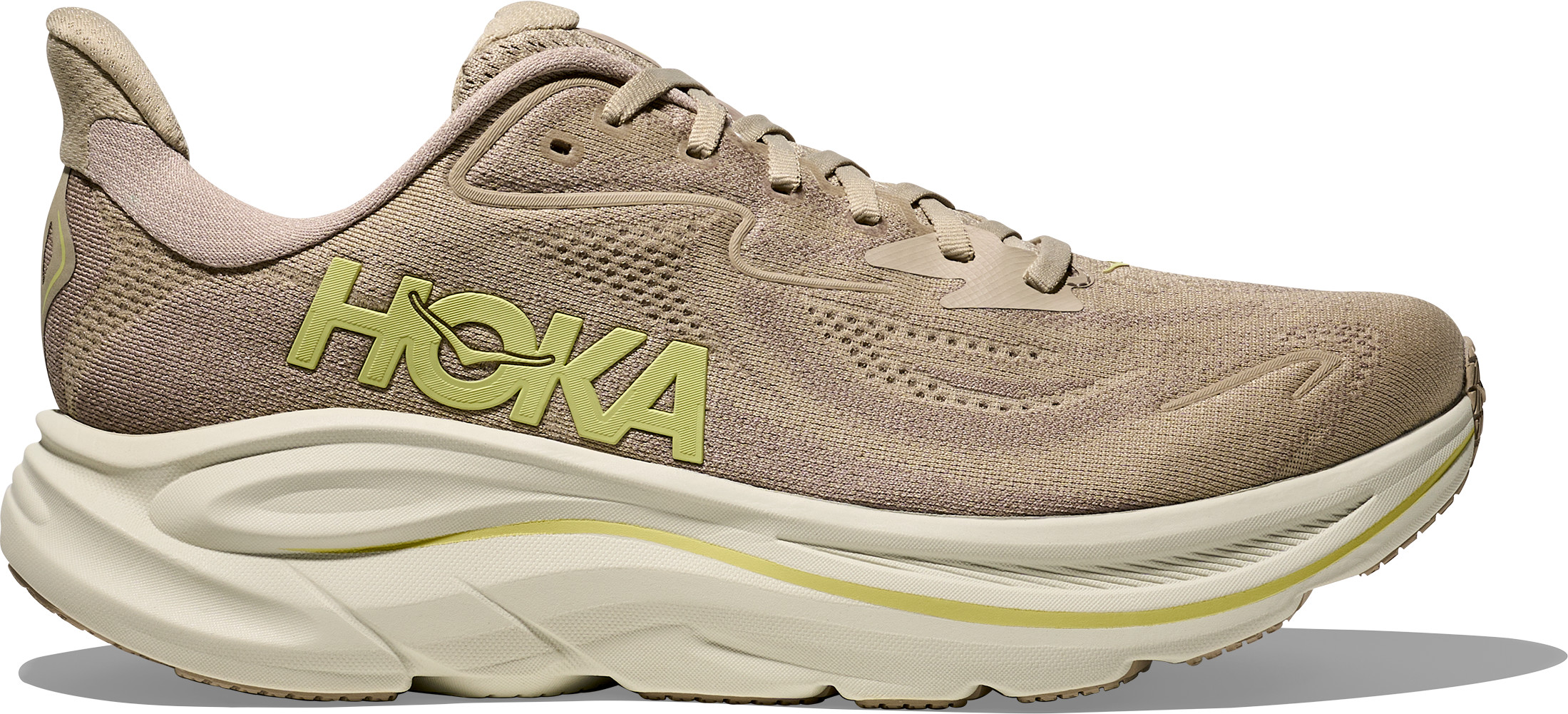 Hoka Men's Clifton 10 Raw Linen/Stone Juoksukengät 48