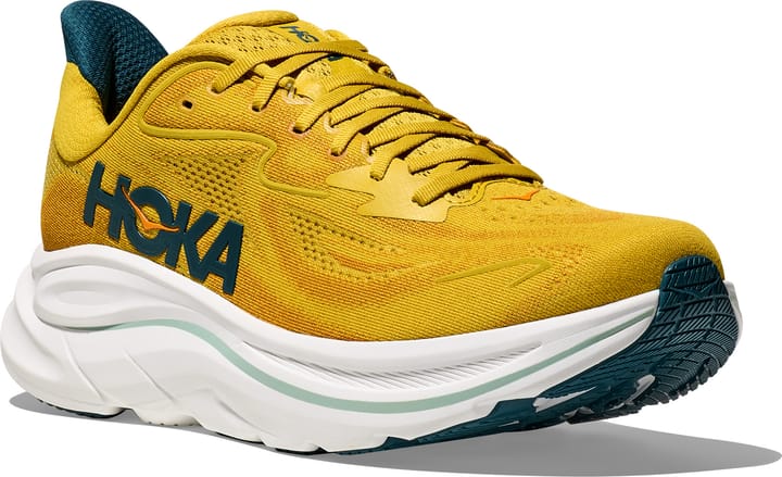Hoka Men's Clifton 10 Yellow Gold/Tidal Wave Hoka