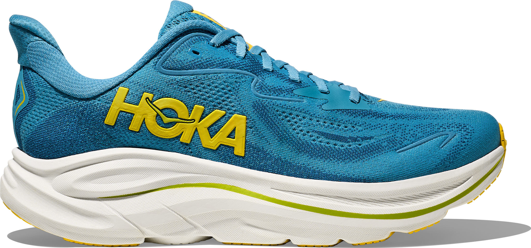 Hoka Men's Clifton 10 Wide Alpine Blue/Foggy Night Løpesko 46