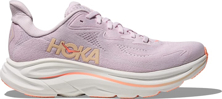 Hoka Women's Clifton 10 Wide Lilac Cream/Tangerine Glow Hoka