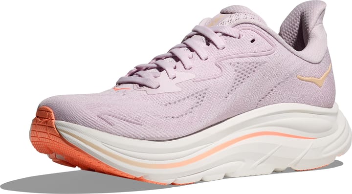 Hoka Women's Clifton 10 Wide Lilac Cream/Tangerine Glow Hoka