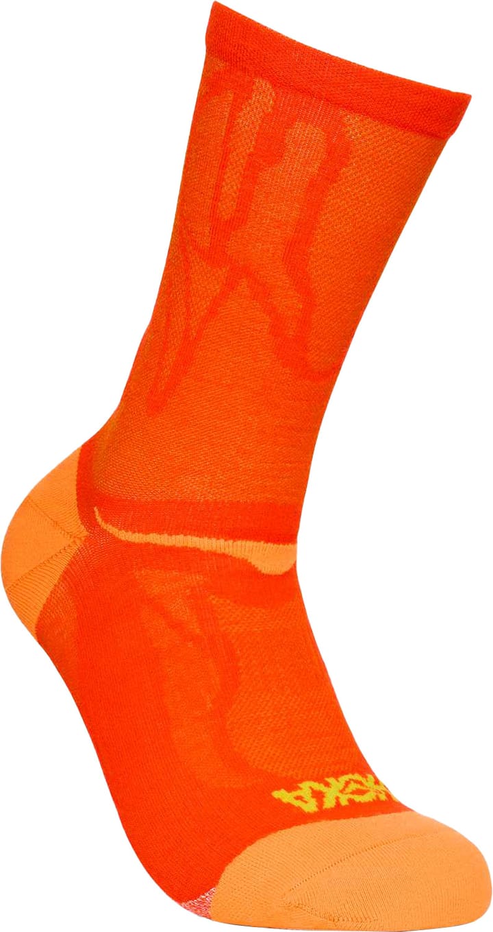 Hoka Unisex Clifton 10 Crew Run Sock Lava Hoka