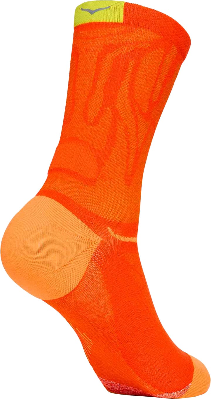 Hoka Unisex Clifton 10 Crew Run Sock Lava Hoka