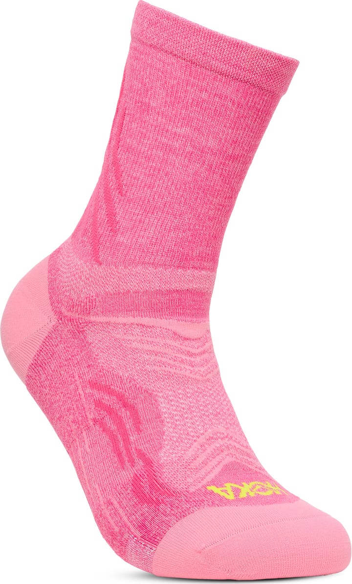 Hoka Unisex Bondi 9 Crew Run Sock Electric Rose Hoka