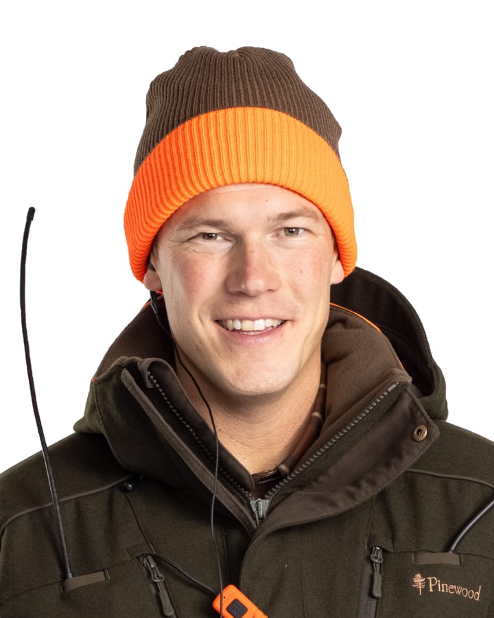 Pinewood Men's Småland Reversible Hunters Hat Mossgreen/Orange Pinewood