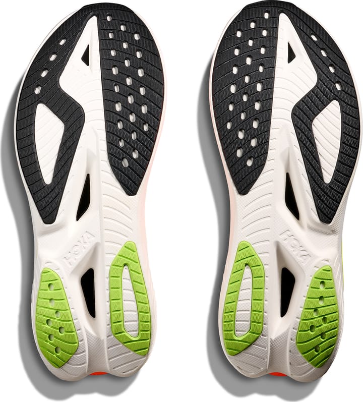 Hoka Men's Mach X 3 White/Neon Tangerine Hoka