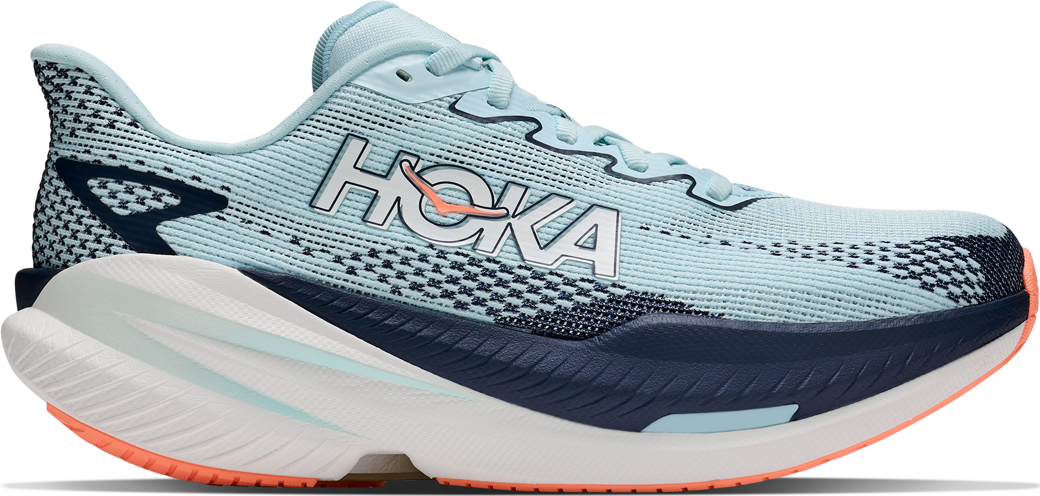 Hoka Women's Mach X 3 Glimmering Blue/Varsity Navy