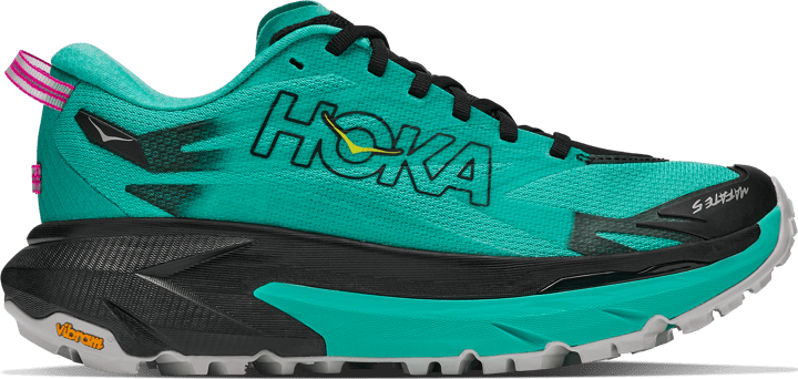 Hoka Women's Mafate 5 Black/Electric Aqua Hoka