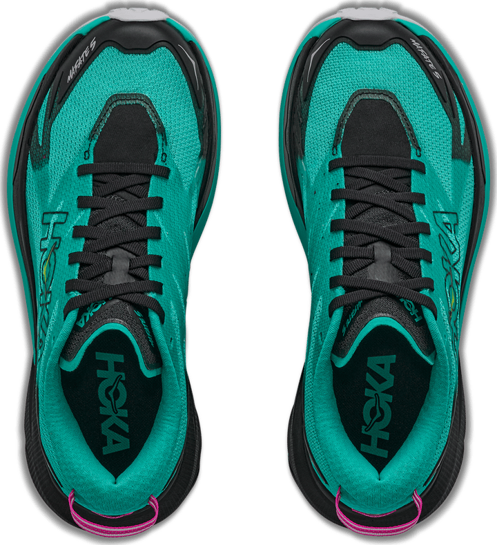 Hoka Women's Mafate 5 Black/Electric Aqua Hoka