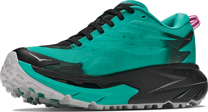 Hoka Women's Mafate 5 Black/Electric Aqua Hoka