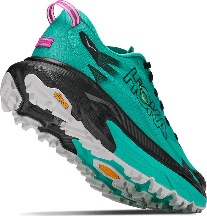 Hoka Women's Mafate 5 Black/Electric Aqua Hoka