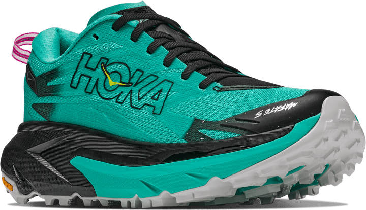Hoka Women's Mafate 5 Black/Electric Aqua Hoka