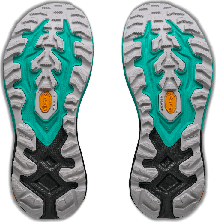 Hoka Women's Mafate 5 Black/Electric Aqua Hoka