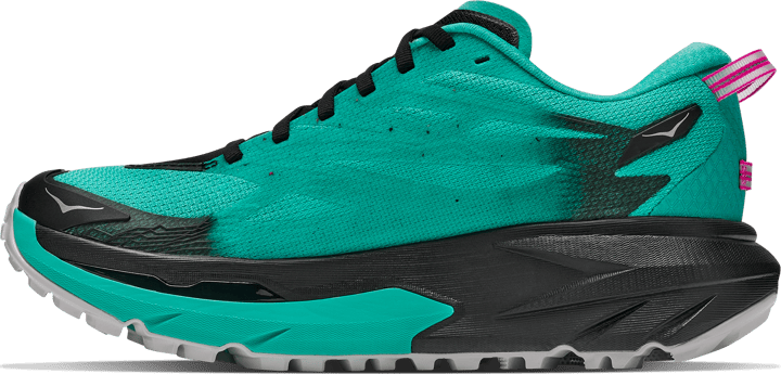 Hoka Women's Mafate 5 Black/Electric Aqua Hoka
