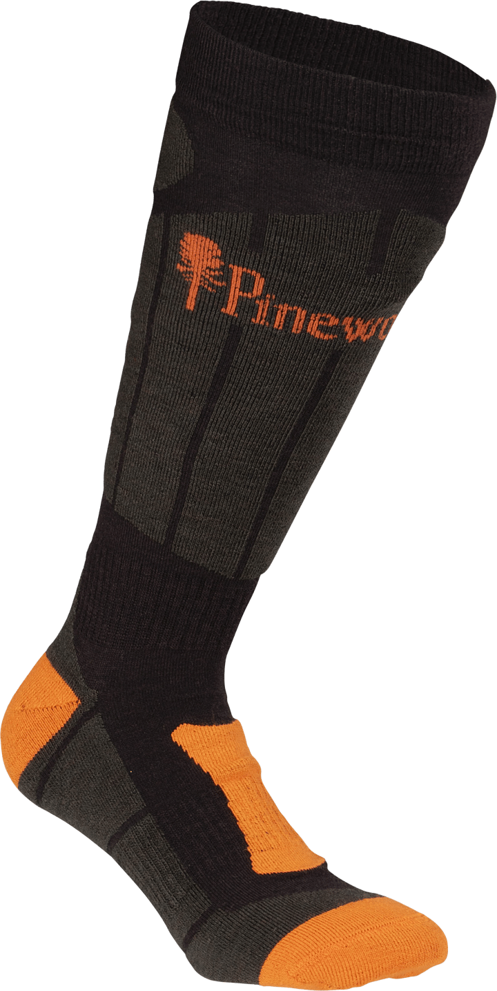 Pinewood Technical Long Wool Socks Dark Green/Green Pinewood