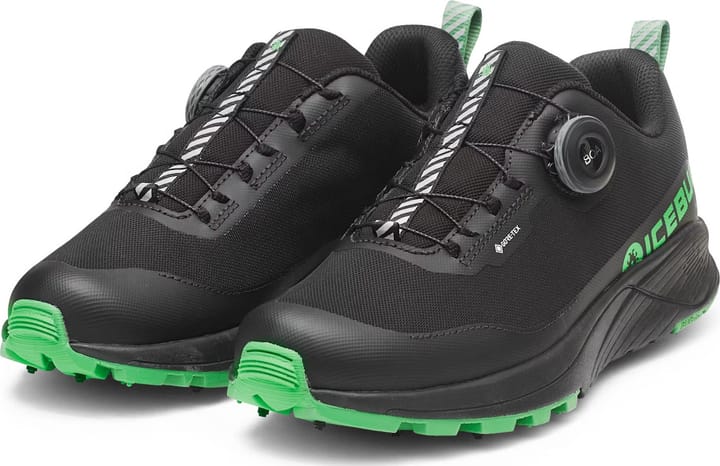 Icebug Men's Newrun Bugrip Gore-Tex Black/Grass Icebug