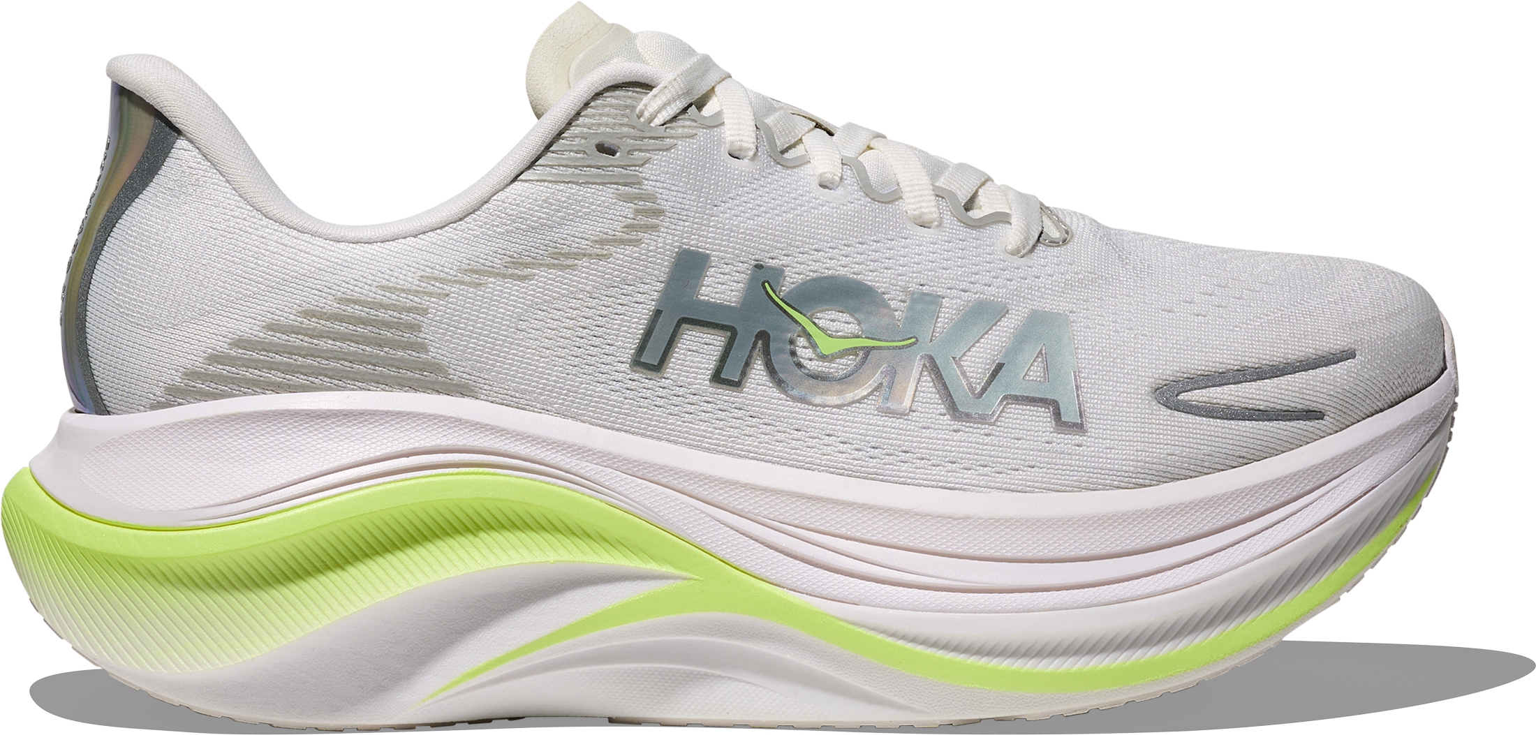 Hoka Women's Skyward X 2 White/Neon Yuzu