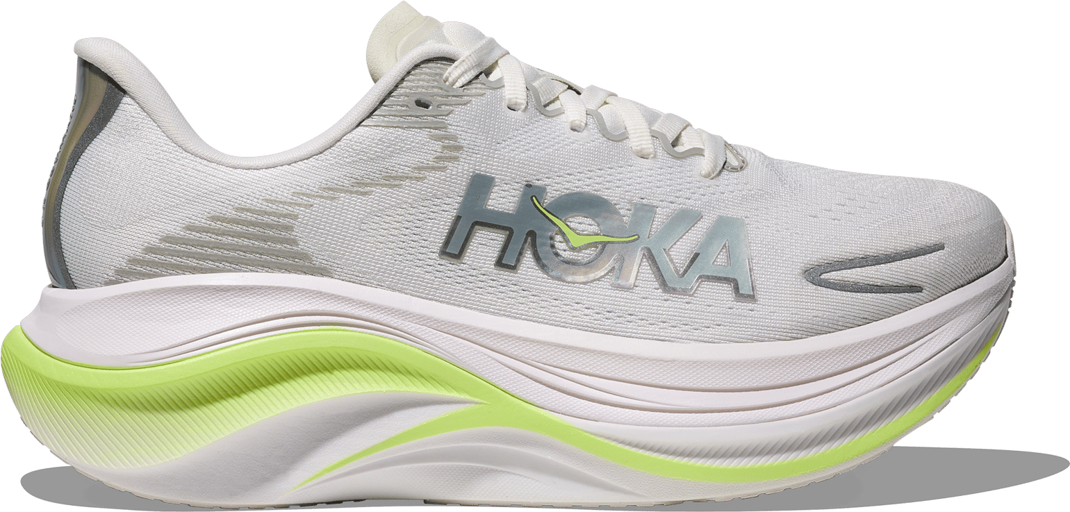 Hoka Women's Skyward X 2 White/Neon Yuzu