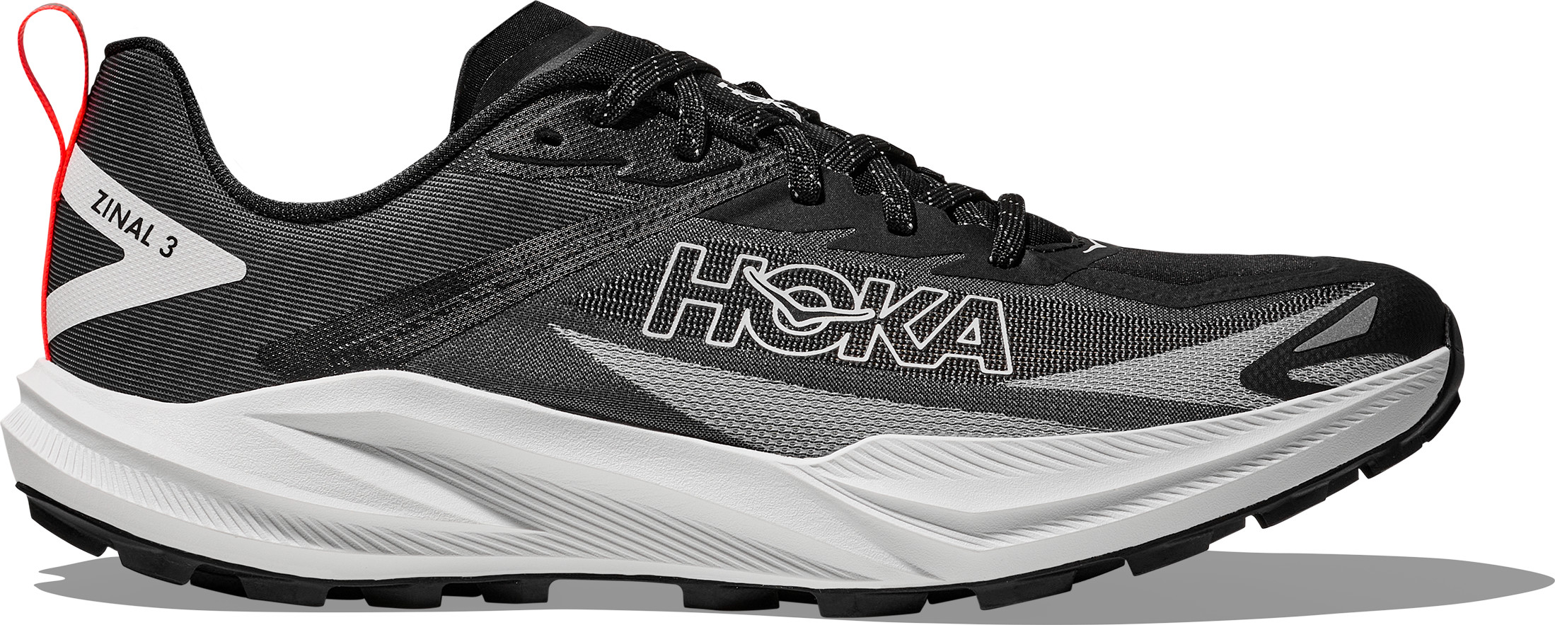 Hoka Men's Zinal 3 Black/White  47 1/3