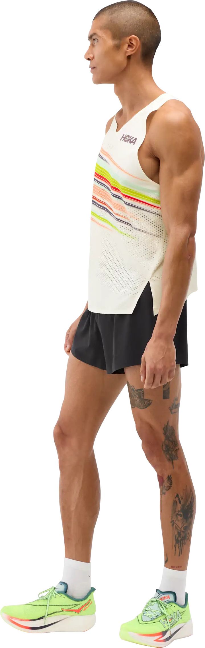 Hoka Men's Race Day Singlet Alabaster Flare Hoka