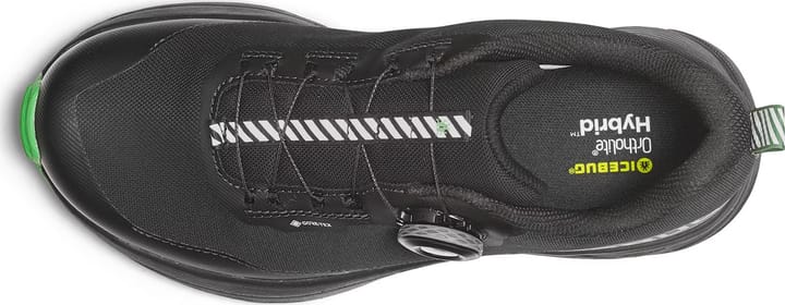 Icebug Women's Newrun Bugrip Gore-Tex Black/Grass Icebug
