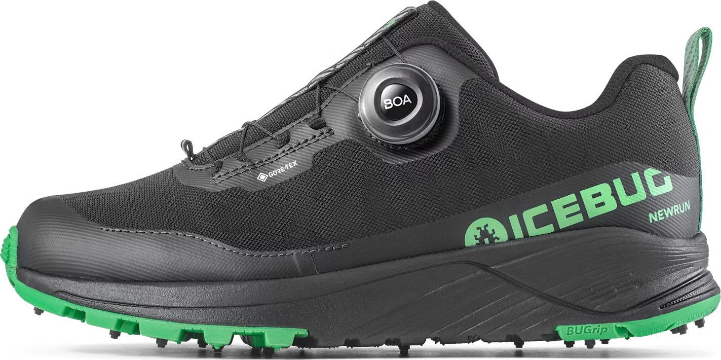 Icebug Women's Newrun Bugrip Gore-Tex Black/Grass
